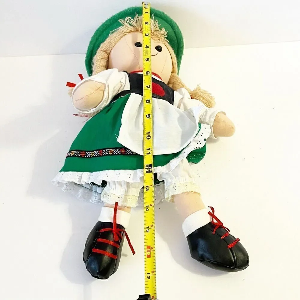 German Heidi Doll Yellow Braids Alpi Garmisch Partenkirchen Traditional Dress